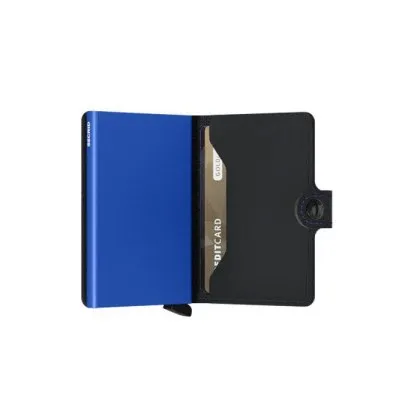 Kartenetui SECRID Miniwallet Matte (schwarz/blau) (420100087)