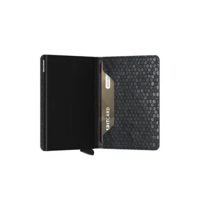 Kartenetui SECRID Miniwallet Hexagon (schwarz/schwarz) (420100101)