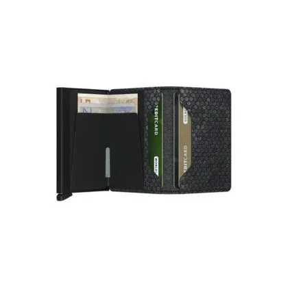 Kartenetui SECRID Miniwallet Hexagon (schwarz/schwarz) (420100101)