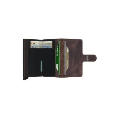 Kartenetui SECRID Miniwallet Vintage (dunkelbraun/schwarz) (420500006)